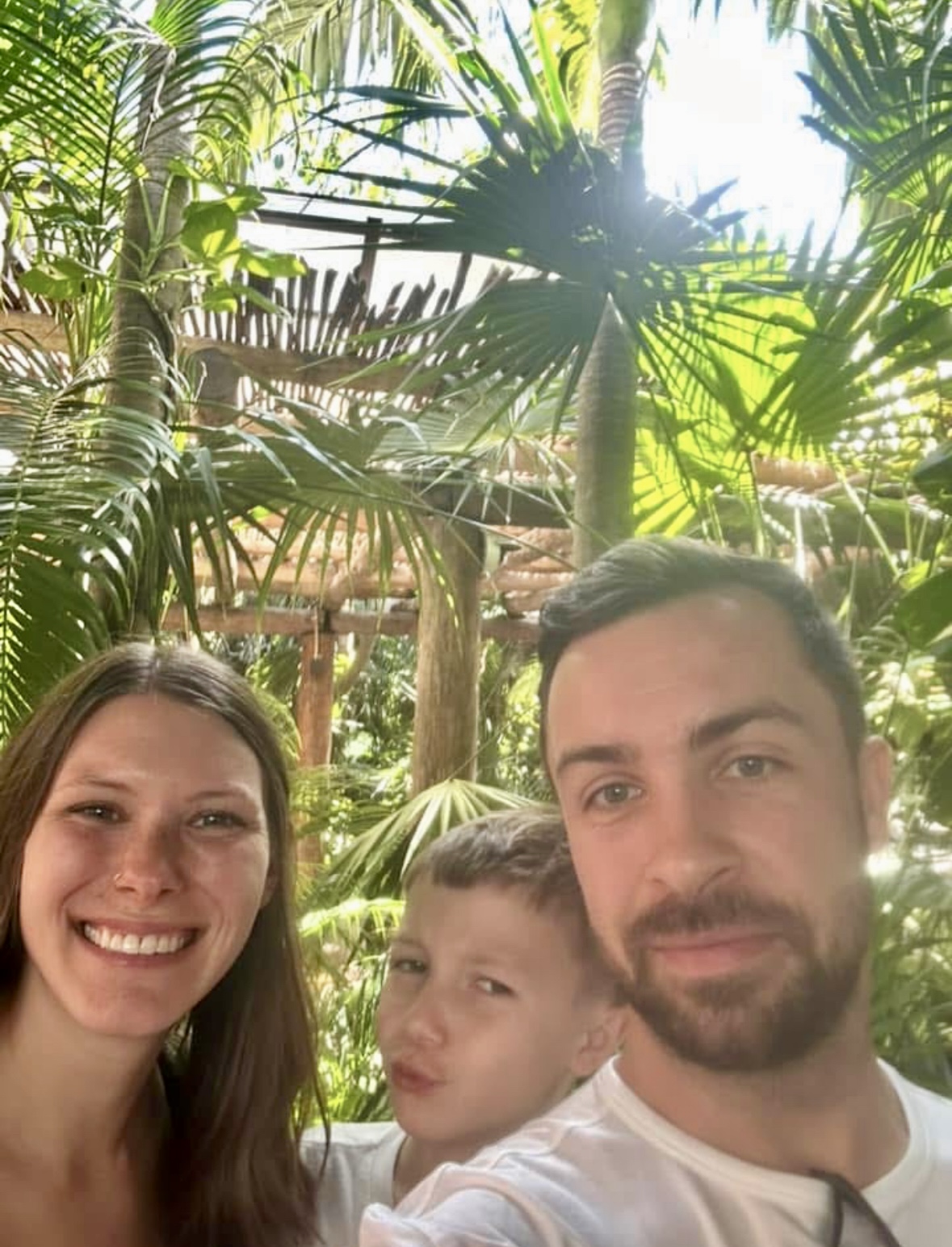 Dustin Marmon with his family